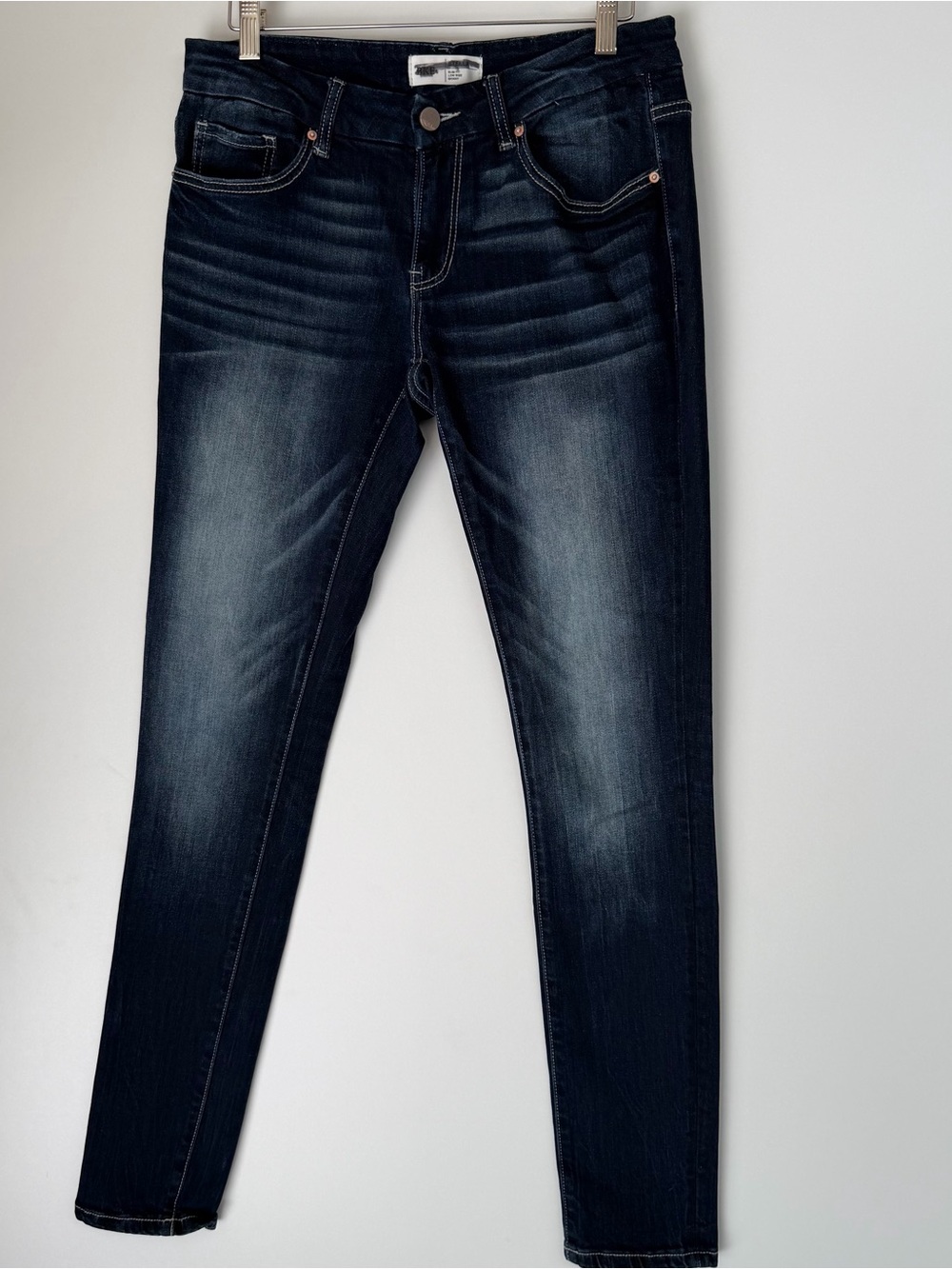 BKE Women's Stella Slim Fit Low Rise Skinny Dark Indigo Jeans - Picture 2 of 9